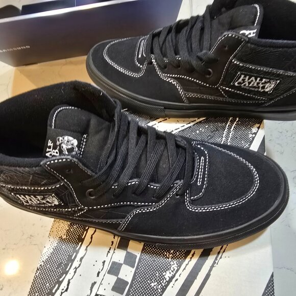 Vans "Skate Half Cab Web" Sneakers BLACK Skate Shoes MENS 10 NEW VN0A2Z34Y39 - Picture 3 of 16